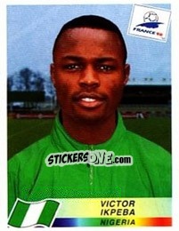 Cromo Victor Ikpeba - Fifa World Cup France 1998 - Panini