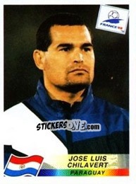Cromo Jose Luis Chilavert - Fifa World Cup France 1998 - Panini