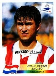 Sticker Julio Cesar Enciso - Fifa World Cup France 1998 - Panini