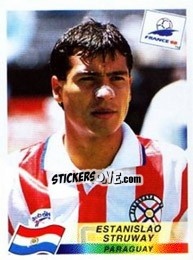 Cromo Estanislao Struway - Fifa World Cup France 1998 - Panini