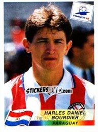Sticker Harles Daniel Bourdier - Fifa World Cup France 1998 - Panini