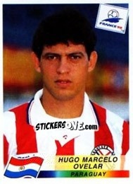 Cromo Hugo Marcelo Ovelar - Fifa World Cup France 1998 - Panini