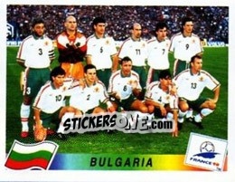 Sticker Team Bulgaria - Fifa World Cup France 1998 - Panini