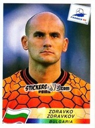 Cromo Zdravko Zdravkov - Fifa World Cup France 1998 - Panini