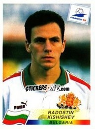 Sticker Radostin Kishishev - Fifa World Cup France 1998 - Panini