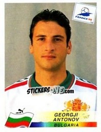 Sticker Georgji Antonov - Fifa World Cup France 1998 - Panini