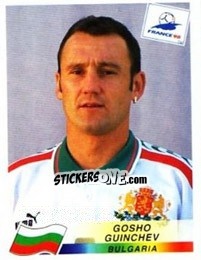 Cromo Gosho Guinchev - Fifa World Cup France 1998 - Panini