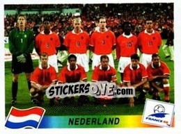 Sticker Team Holland - Fifa World Cup France 1998 n. 299 - Panini