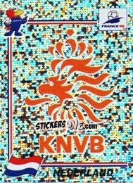 Sticker Emblem Holland - Fifa World Cup France 1998 - Panini
