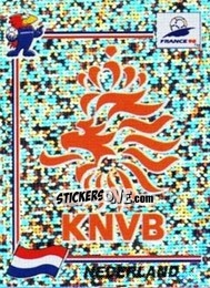 Sticker Emblem Holland - Fifa World Cup France 1998 n. 300 - Panini