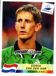 Cromo Edwin van der Sar - Fifa World Cup France 1998 - Panini