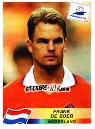 Sticker Frank De Boer - Fifa World Cup France 1998 - Panini