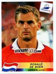 Cromo Ronald De Boer - Fifa World Cup France 1998 - Panini