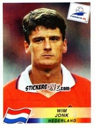 Sticker Wim Jonk - Fifa World Cup France 1998 - Panini