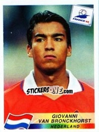 Sticker Giovanni Van Bronckhorst - Fifa World Cup France 1998 - Panini