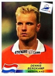 Figurina Dennis Bergkamp - Fifa World Cup France 1998 - Panini
