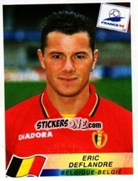 Sticker Eric Deflandre - Fifa World Cup France 1998 - Panini