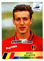 Figurina Marc Wilmots - Fifa World Cup France 1998 - Panini