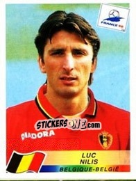 Sticker Luc Nilis - Fifa World Cup France 1998 - Panini