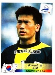 Sticker Kim Byung Ji - Fifa World Cup France 1998 n. 337 - Panini