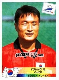 Figurina Choi Young Il - Fifa World Cup France 1998 - Panini