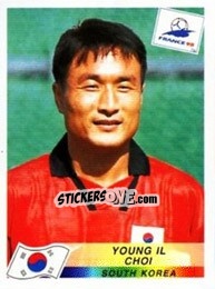 Sticker Choi Young Il - Fifa World Cup France 1998 n. 338 - Panini