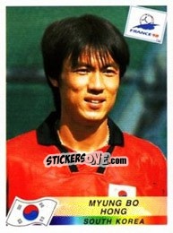 Sticker Hong Myung Bo - Fifa World Cup France 1998 - Panini