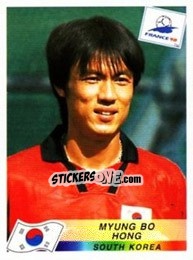 Figurina Hong Myung Bo - Fifa World Cup France 1998 - Panini