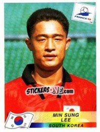 Cromo Lee Min Sung - Fifa World Cup France 1998 - Panini