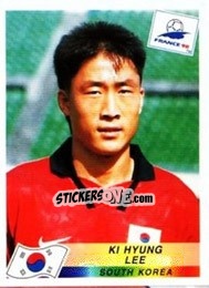 Sticker Lee Ki Hyung - Fifa World Cup France 1998 - Panini
