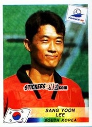 Sticker Lee Sang Yoon - Fifa World Cup France 1998 n. 345 - Panini