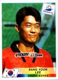 Figurina Lee Sang Yoon - Fifa World Cup France 1998 - Panini