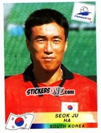 Cromo Ha Seok Ju - Fifa World Cup France 1998 - Panini