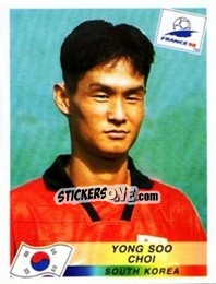 Figurina Choi Yong Soo - Fifa World Cup France 1998 - Panini