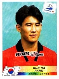 Sticker Park Kun Ha - Fifa World Cup France 1998 - Panini