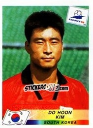 Sticker Kim Do Hoon - Fifa World Cup France 1998 - Panini