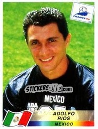 Sticker Adolfo Rios - Fifa World Cup France 1998 - Panini