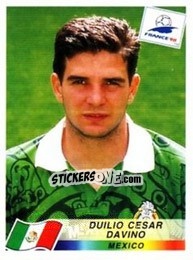 Sticker Duilio Cesar Davino - Fifa World Cup France 1998 - Panini