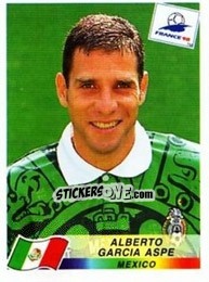 Figurina Alberto Garcia Aspe - Fifa World Cup France 1998 - Panini