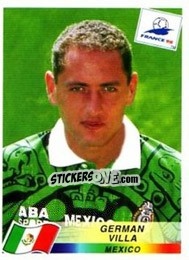 Sticker German Villa - Fifa World Cup France 1998 - Panini