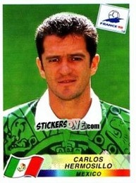 Cromo Carlos Hermosillo - Fifa World Cup France 1998 - Panini