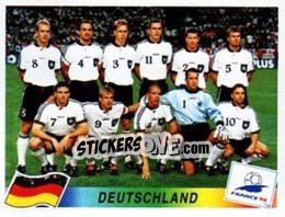 Sticker Team Germany - Fifa World Cup France 1998 - Panini