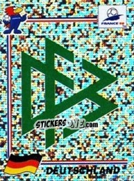 Sticker Emblem Germany - Fifa World Cup France 1998 n. 372 - Panini