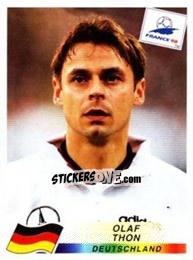 Figurina Olaf Thon - Fifa World Cup France 1998 - Panini