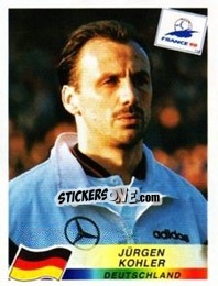 Cromo Jurgen Kohler - Fifa World Cup France 1998 - Panini