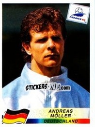 Sticker Andreas Moller - Fifa World Cup France 1998 - Panini