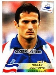Sticker Goran Djorovic - Fifa World Cup France 1998 - Panini