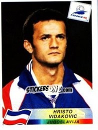 Cromo Hristo Vidakovic - Fifa World Cup France 1998 - Panini