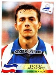 Cromo Slavica Jokanovic - Fifa World Cup France 1998 - Panini