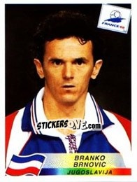 Figurina Branko Brnovic - Fifa World Cup France 1998 - Panini